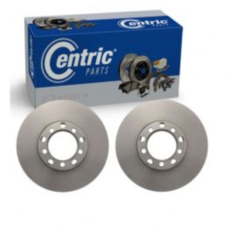 2 pc Centric Premium Front Disc Brake Rotors for 1981 Mercedes-Benz 380SLC