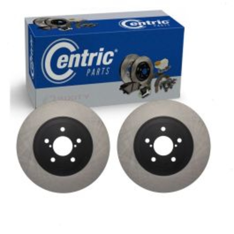 2 pc Centric Premium Front Disc Brake Rotors for 2006-2014 Subaru Legacy