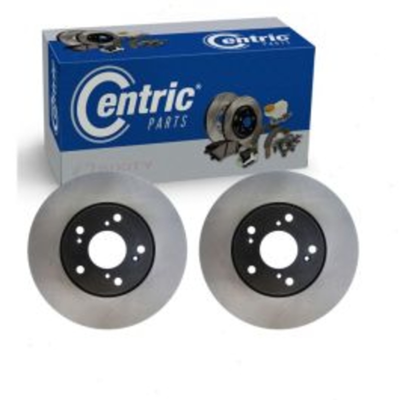 2 pc Centric Premium Front Disc Brake Rotors for 2006-2011 Acura CSX