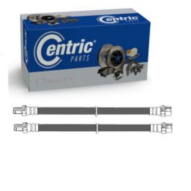 2 pc Centric Premium Rear Brake Hydraulic Hoses for 1984-1993 Mercedes-Benz 190E