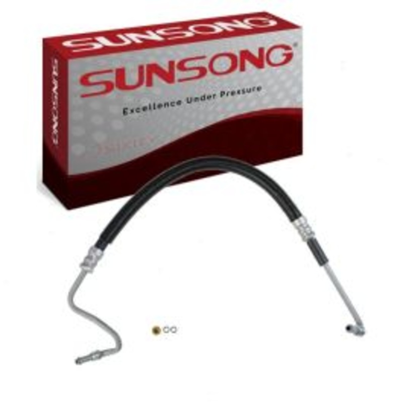 Sunsong Pump To Hydroboost Power Steering Pressure Line Hose for 2001-2004 GMC Sierra 2500