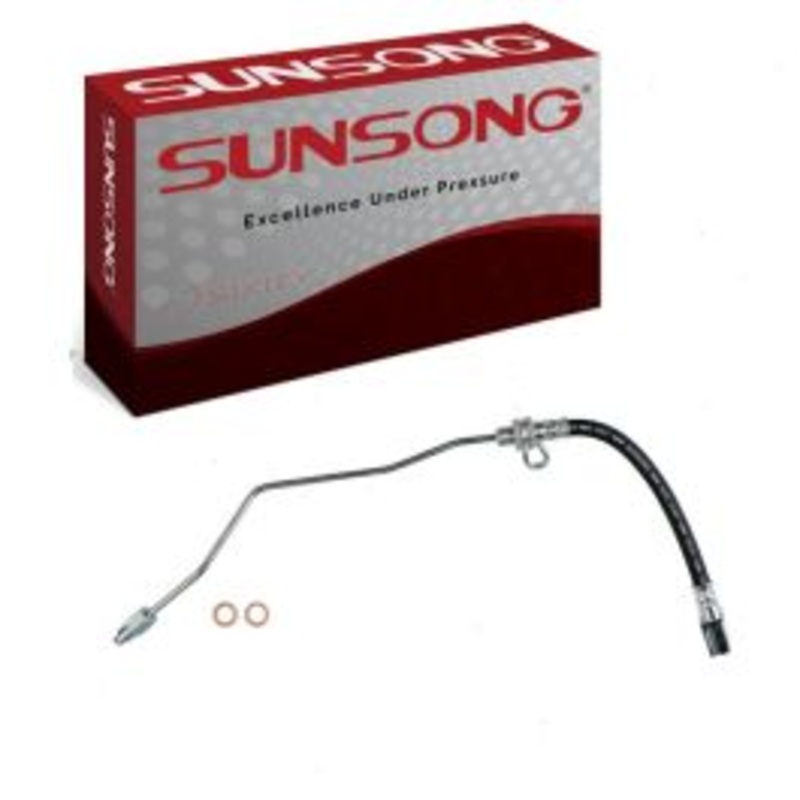 Sunsong Rear Left Brake Hydraulic Hose for 2002-2008 Dodge Ram 1500
