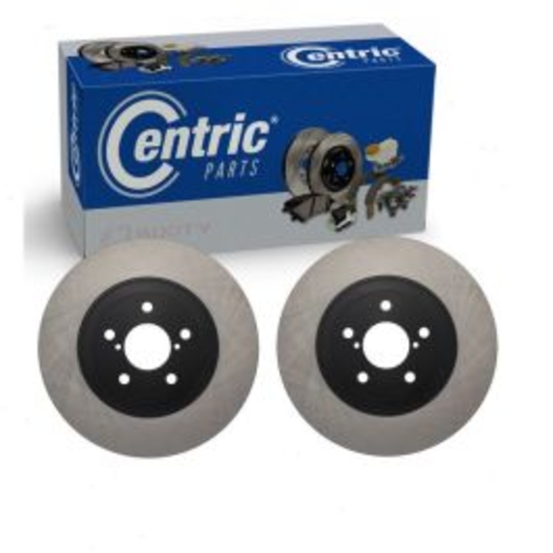 2 pc Centric Premium Front Disc Brake Rotors for 2013-2016 Scion FR-S