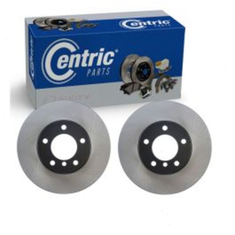 2 pc Centric Premium Front Disc Brake Rotors for 2014-2015 BMW 220i
