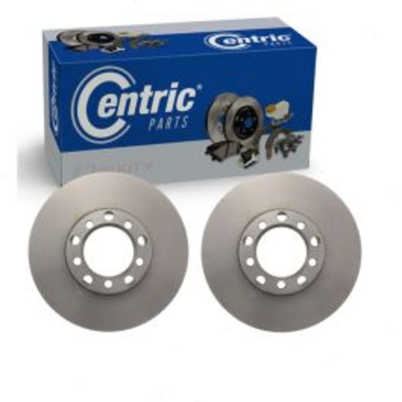 2 pc Centric Premium Front Disc Brake Rotors for 1979-1980 Mercedes-Benz 450SLC
