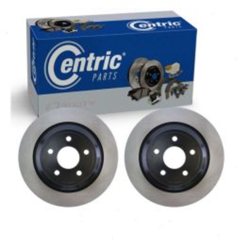 2 pc Centric Premium Rear Disc Brake Rotors for 2021-2023 Ford Bronco Sport
