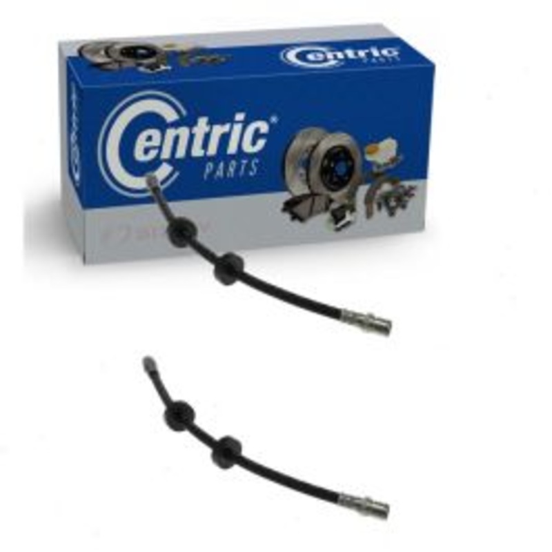 2 pc Centric Premium Front Brake Hydraulic Hoses for 1995-1996 Jaguar XJS
