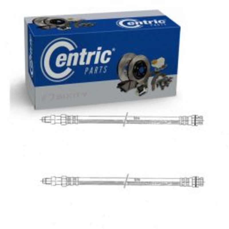 2 pc Centric Premium Front Brake Hydraulic Hoses for 1973-1974 Plymouth Barracuda