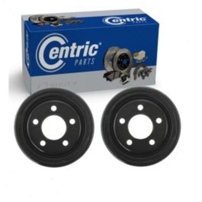 2 pc Centric Premium Rear Brake Drums for 1990-2001 Jeep Cherokee