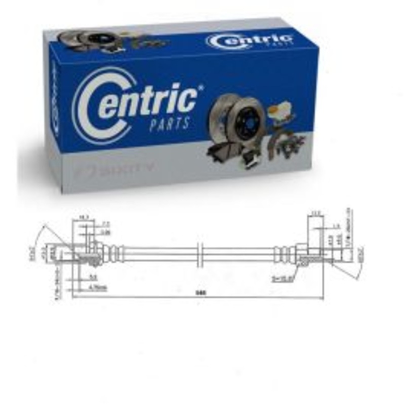 Centric Premium Rear Forward Brake Hydraulic Hose for 1980-1983 Ford C600