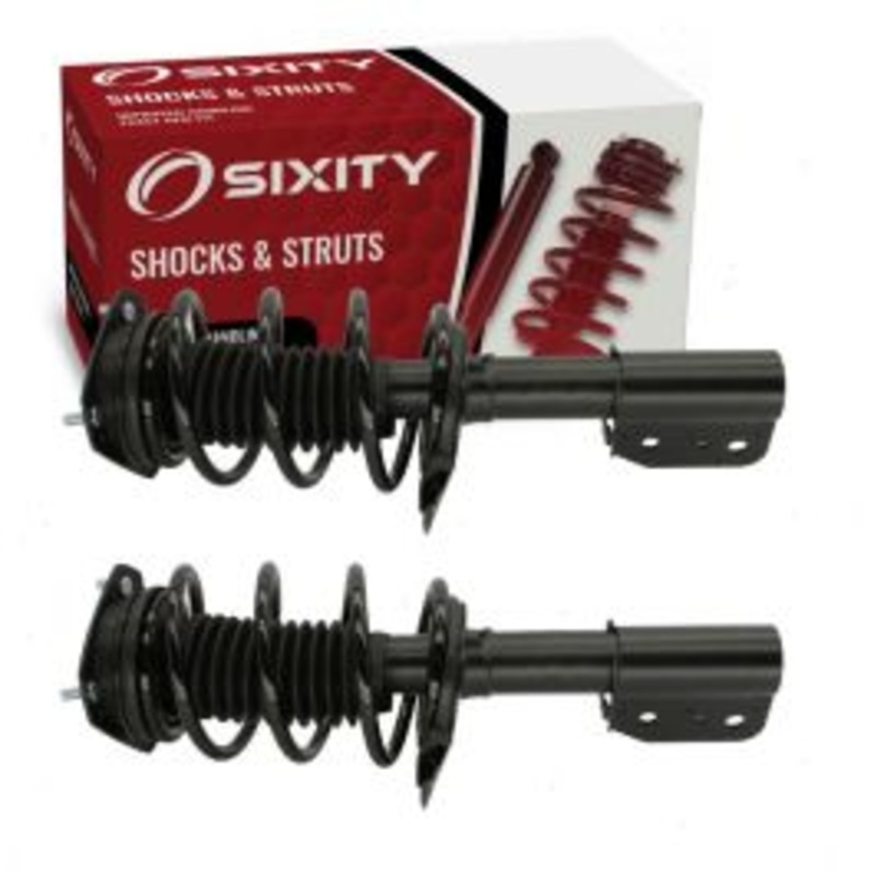 2 pc Sixity Front Strut & Coil Springs for 2005-2009 Buick LaCrosse 3.6L 3.8L V6