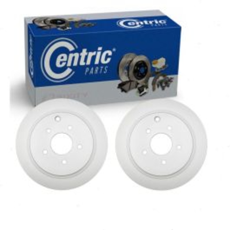 2 pc Centric GCX Rear Disc Brake Rotors for 2014-2023 INFINITI Q50