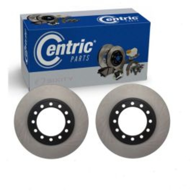 2 pc Centric Premium Front Disc Brake Rotors for 2017-2022 Chevrolet LCF 4500HD