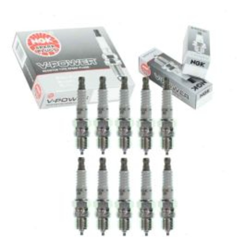 10 pc NGK V-Power 7773 UR6 Spark Plugs