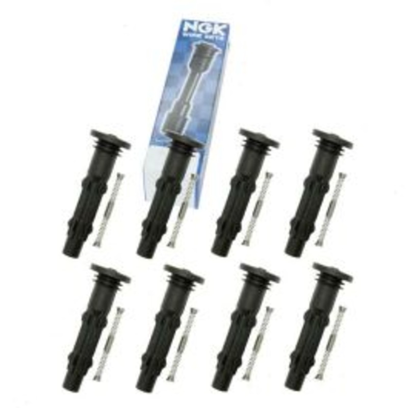 8 pc NGK Ignition Coil Boots for 2006 Mercedes-Benz ML500 5.0L V8