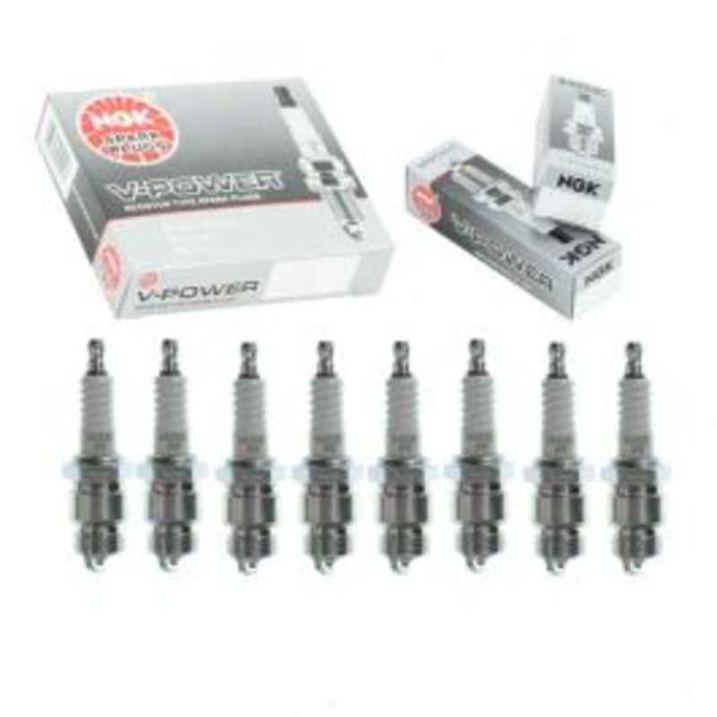 8 pc NGK V-Power Spark Plugs for 1972-1974 Ford Gran Torino 5.0L 5.8L 6.6L 7.0L V8