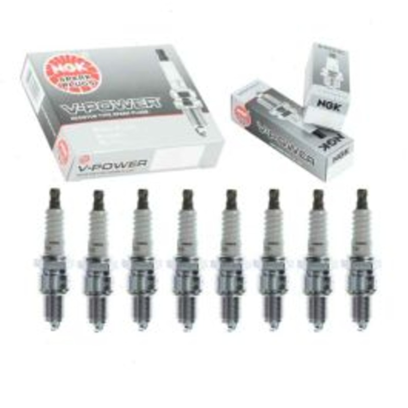 8 pc NGK V-Power Spark Plugs for 1981-1991 Dodge B150 5.2L V8