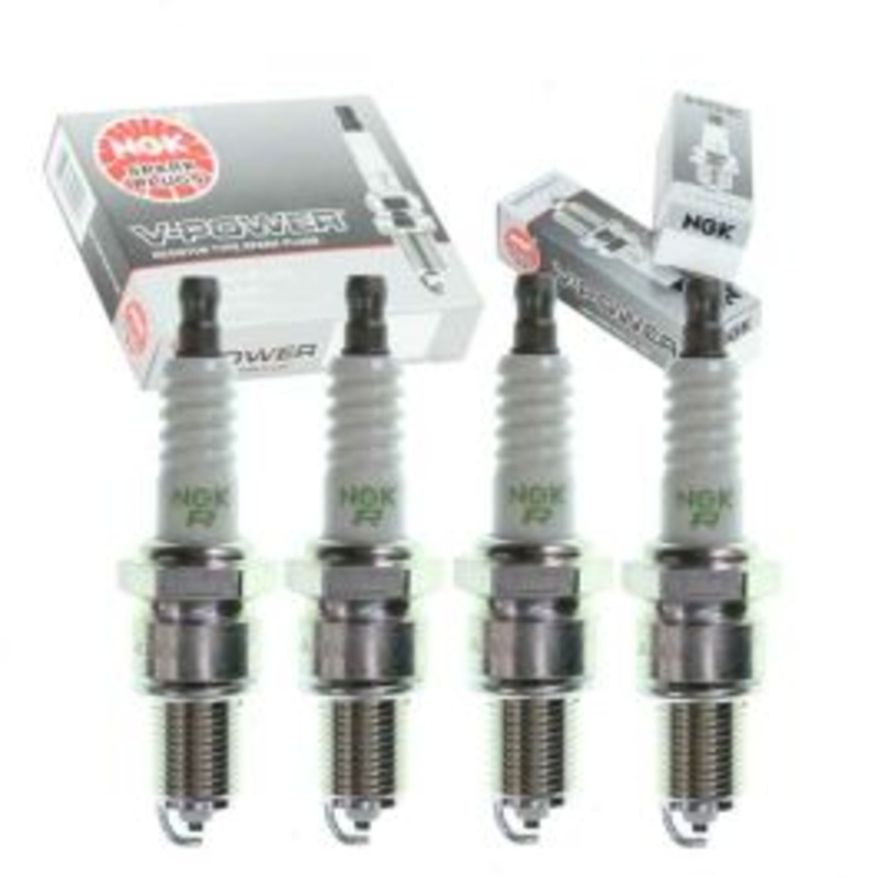 4 pc NGK V-Power Spark Plugs for 1975-1976 Renault R15 1.6L L4