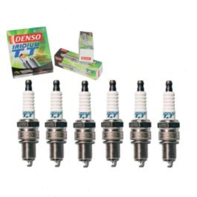 6 pc DENSO Iridium TT Spark Plugs for 1989-1990 BMW 525i 2.5L L6