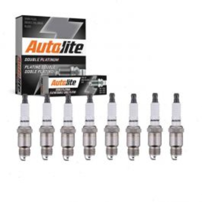 8 pc Autolite Double Platinum Spark Plug for 1974-1976 Mercury Montego 5.8L