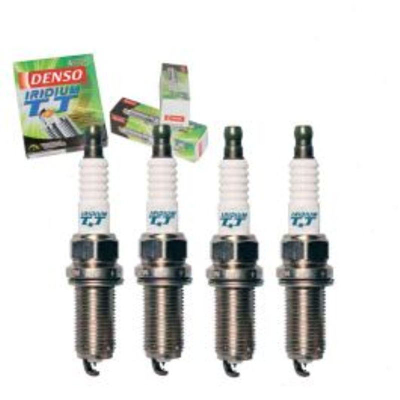4 pc DENSO Iridium TT Spark Plugs for 2013-2016 Subaru WRX STI 2.5L H4