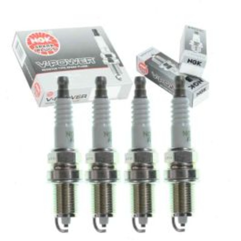 4 pc NGK V-Power Spark Plugs for 1989 Mazda MPV 2.6L L4
