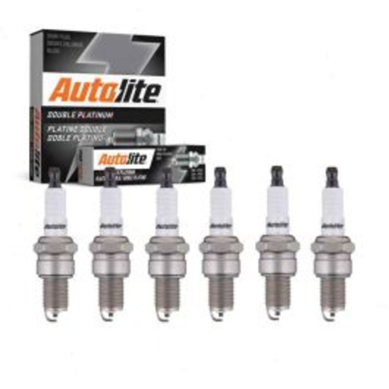 6 pc Autolite Double Platinum Spark Plug for 1972 Mercury Capri 2.6L V6