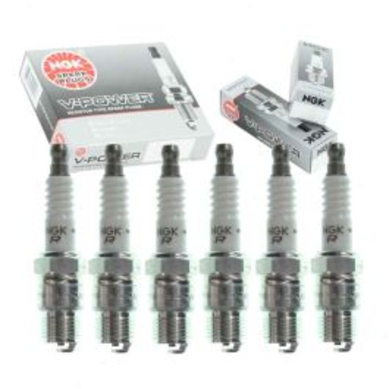 6 pc NGK V-Power Spark Plugs for 1979-1984 GMC C2500 Suburban 4.8L L6