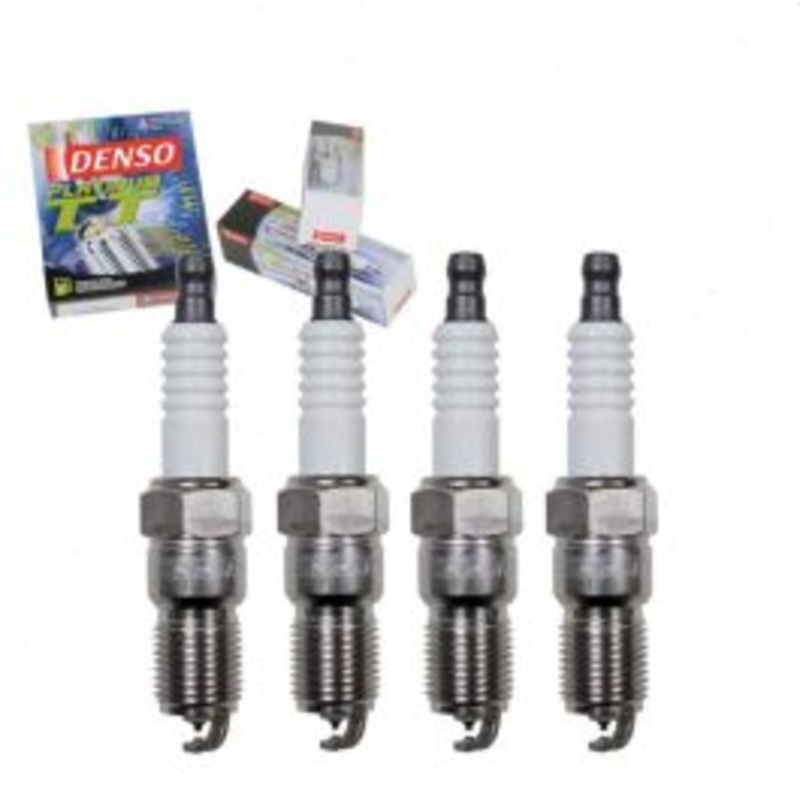 4 pc DENSO Platinum TT Spark Plugs for 1981-2002 Ford Escort 1.6L 1.9L L4