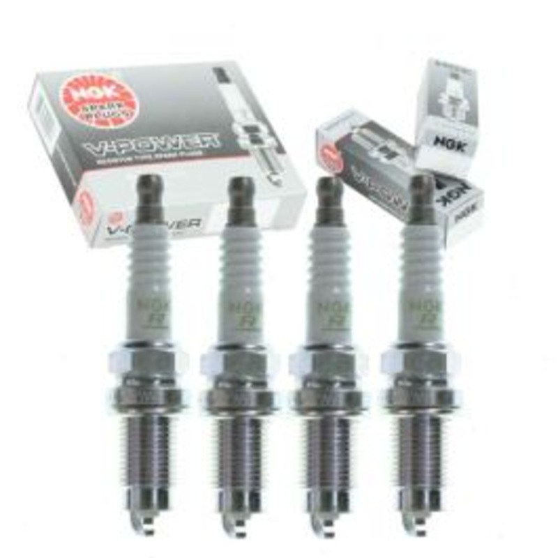 4 pc NGK V-Power Spark Plugs for 1995-1997 Nissan Pickup 2.4L L4