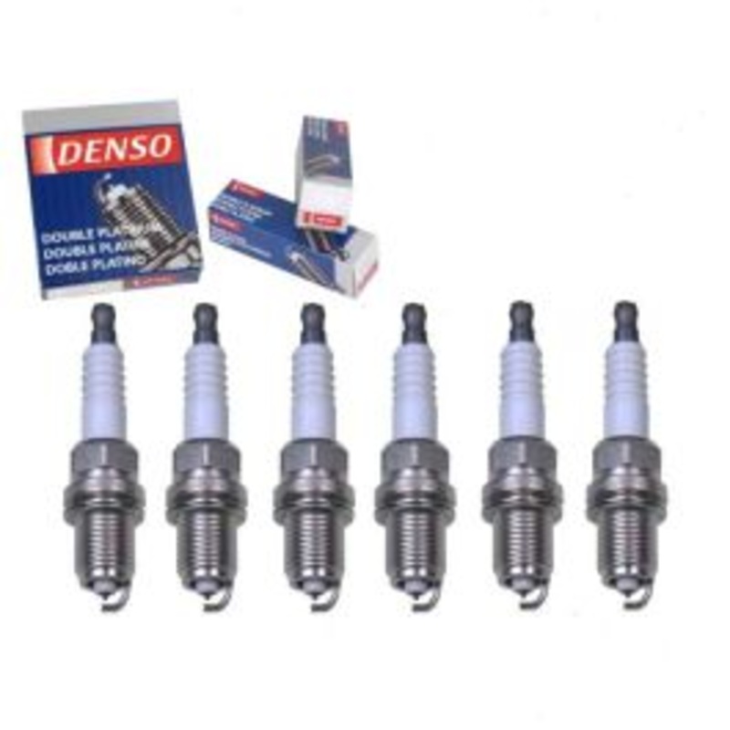 6 pc DENSO Double Platinum Spark Plugs for 2004 Nissan Frontier 3.3L V6