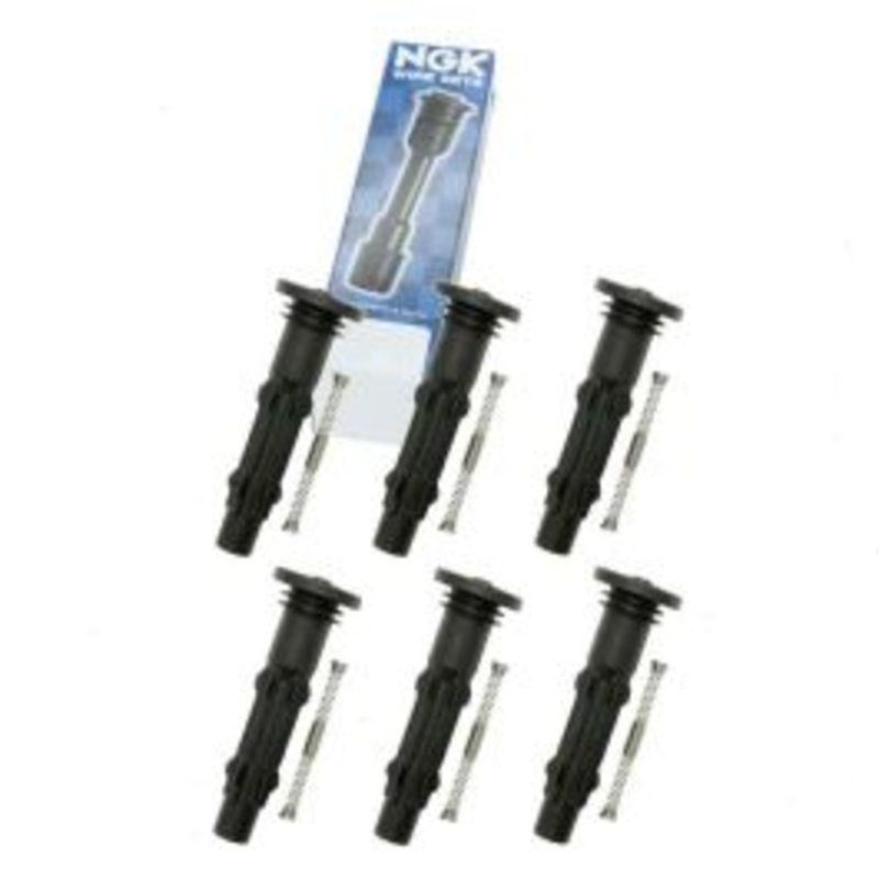 6 pc NGK Ignition Coil Boots for 2006-2007 Mercedes-Benz C280 3.0L V6