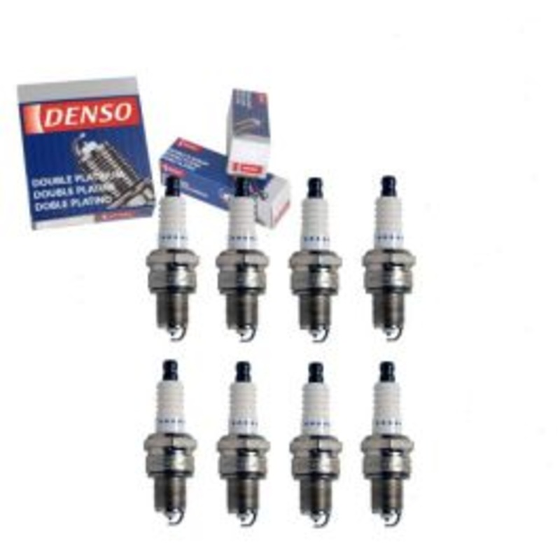 8 pc DENSO Double Platinum Spark Plugs for 1997 Land Rover Defender 90 4.0L V8