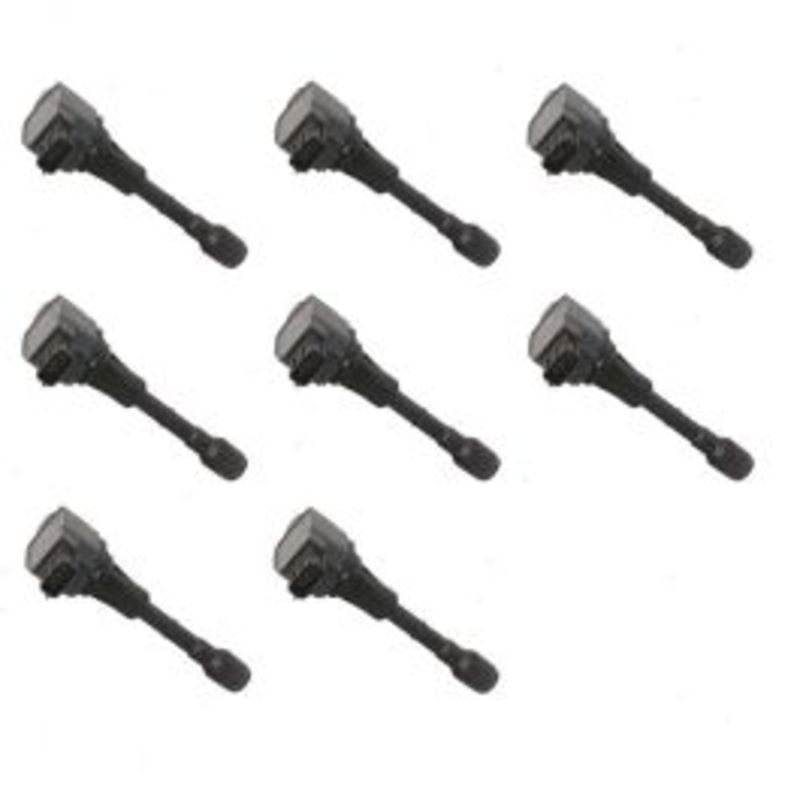 8 pc Hitachi Front Ignition Coils for 2015-2018 Infiniti Q70L 5.6L V8