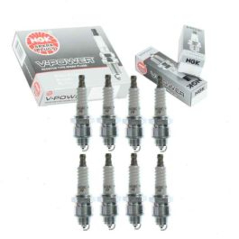 8 pc NGK V-Power Spark Plugs for 1952 Cadillac Series 62 5.4L V8