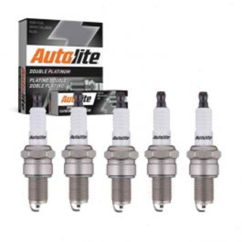 5 pc Autolite Double Platinum Spark Plug for 1989-1991 Audi 100 Quattro