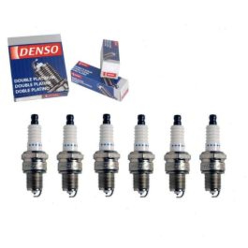 6 pc DENSO Double Platinum Spark Plugs for 1987 Dodge Royal Mini Ram 3.0L V6