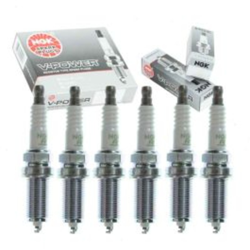 6 pc NGK V-Power Spark Plugs for 2008-2009 BMW 128i 3.0L L6
