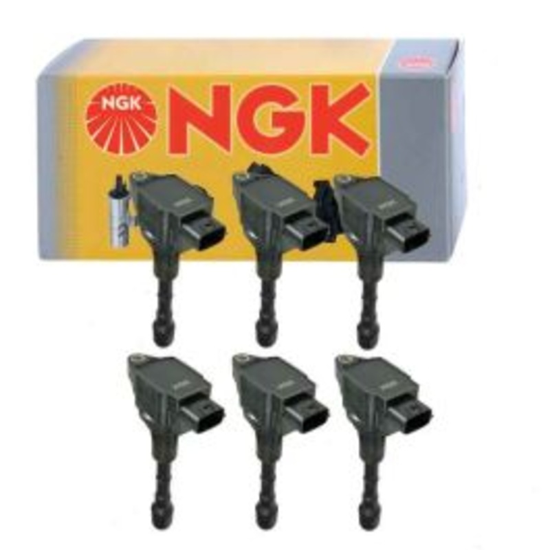6 pc NGK Ignition Coils for 2015-2019 Infiniti Q70L 3.7L V6