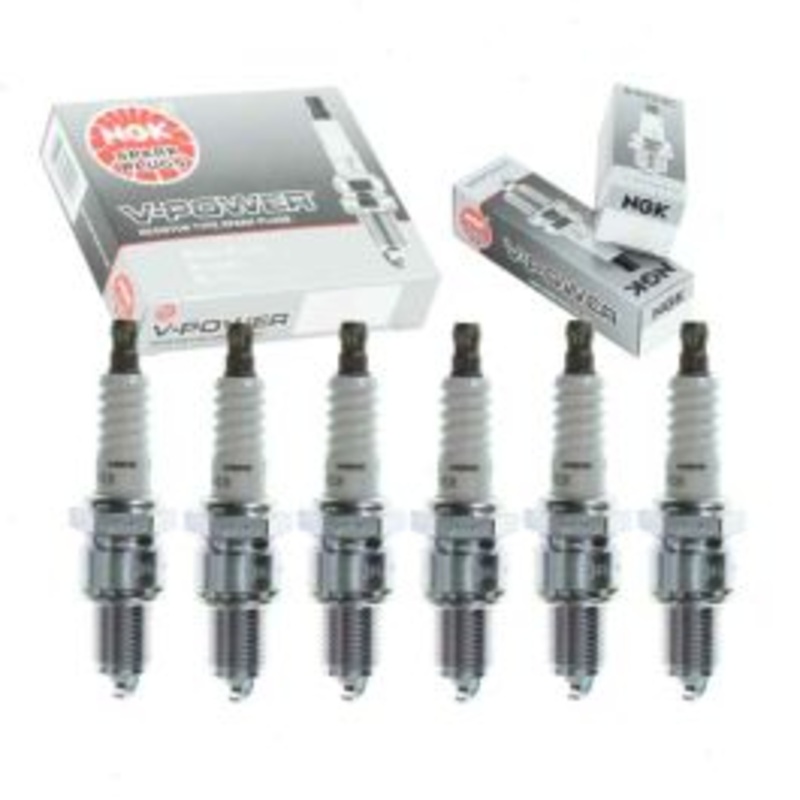 6 pc NGK V-Power Spark Plugs for 1963-1969 Chevrolet C20 Pickup 3.8L 4.1L L6