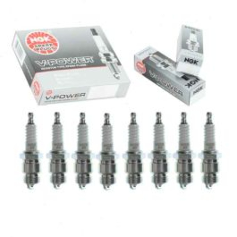 8 pc NGK V-Power Spark Plugs for 1956-1957 Lincoln Mark II 6.0L V8