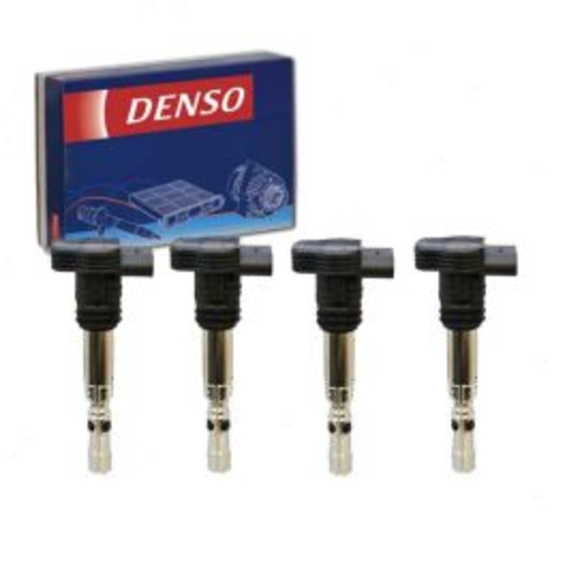 4 pc DENSO Direct Ignition Coils for 2001-2006 Audi TT Quattro 1.8L L4