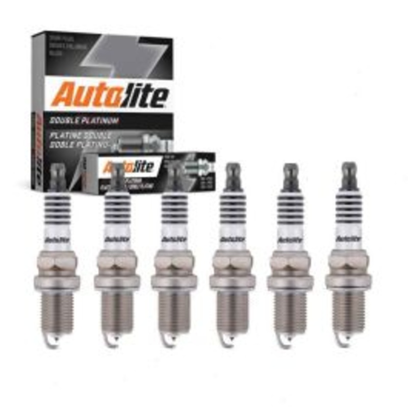 6 pc Autolite Double Platinum Spark Plug for 1991-2009 Porsche 911 3.6L 3.8L