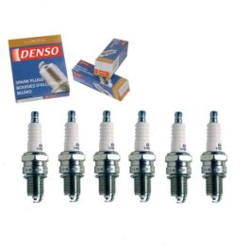 6 pc DENSO Standard U-Groove Spark Plugs for 1974-1976 Jeep J20 4.2L L6