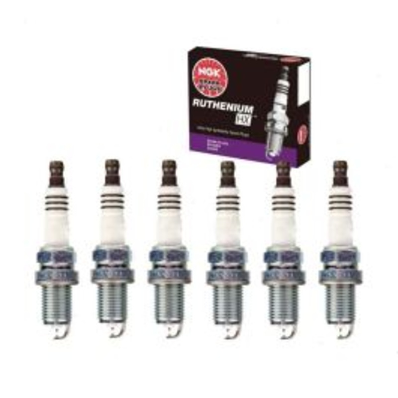 6 pc NGK Ruthenium HX Spark Plugs for 1997-2008 Dodge Dakota 3.7L 3.9L V6