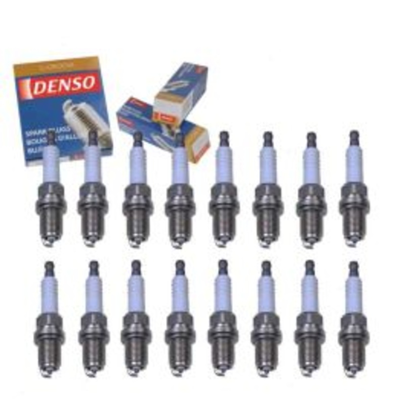 16 pc DENSO Standard U-Groove Spark Plugs for 2000 Mercedes-Benz E430 4.3L V8