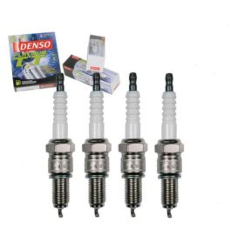 4 pc DENSO Platinum TT Spark Plugs for 1976-1987 Subaru Standard 1.4L 1.6L 1.8L H4