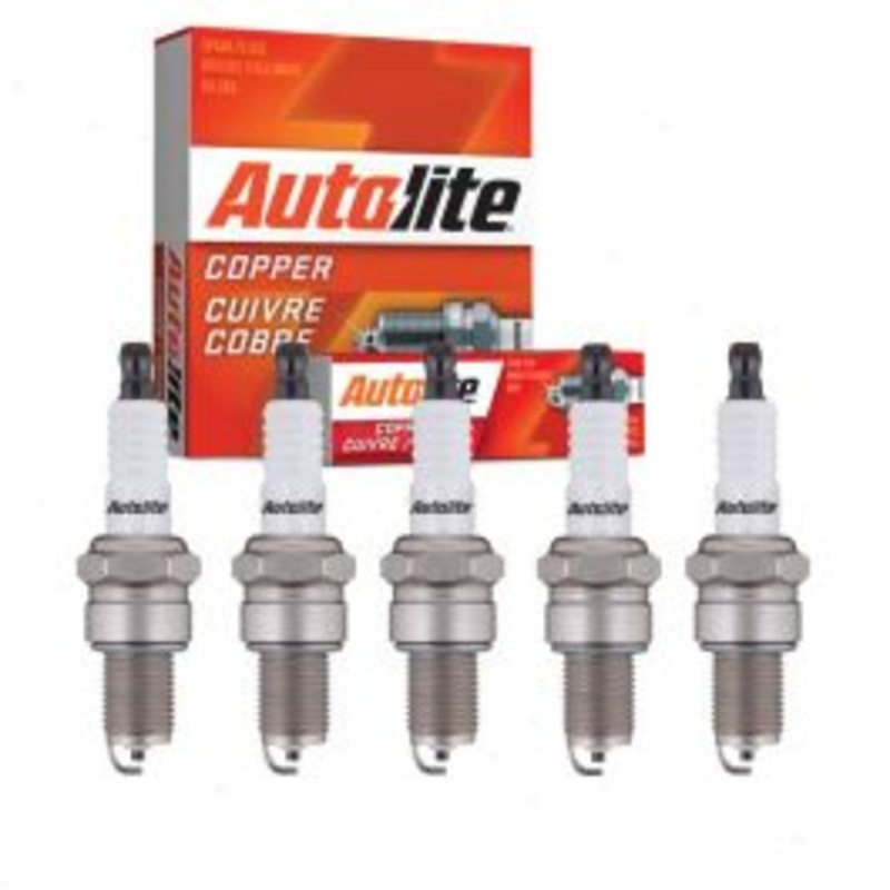 5 pc Autolite Copper Core Spark Plugs for 1989-1991 Audi 100 Quattro