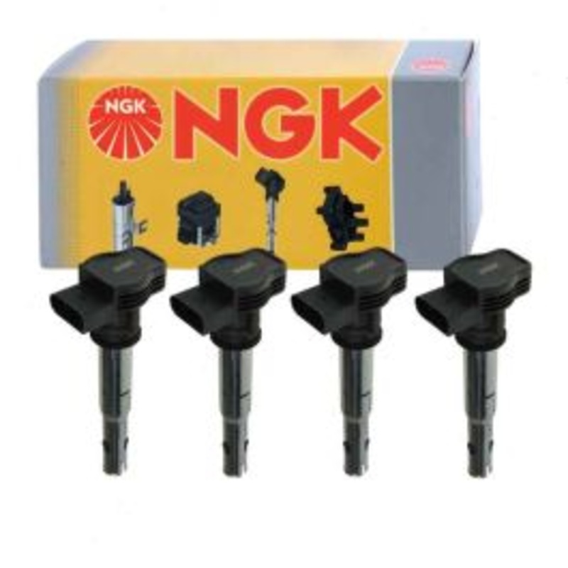 4 pc NGK Ignition Coils for 2006-2013 Audi A3 2.0L L4