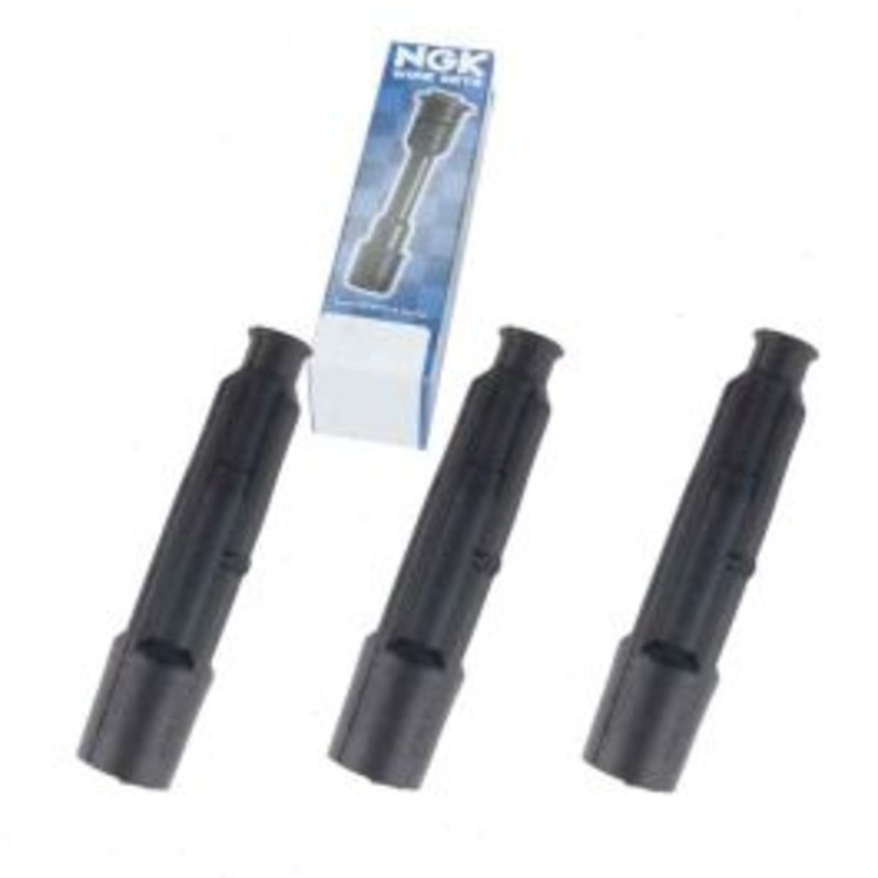 3 pc NGK Ignition Coil Boots for 1995-1997 Mercedes-Benz C36 AMG 3.6L L6